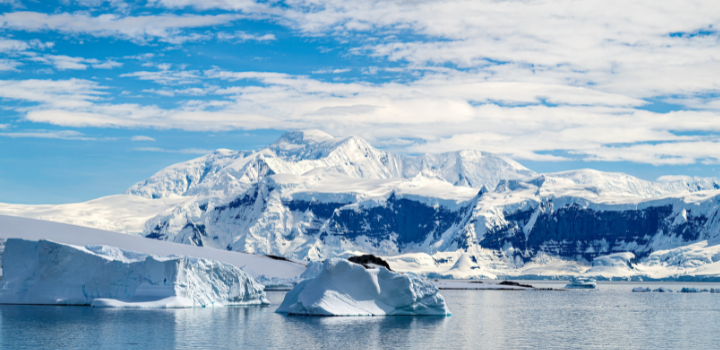 A picture of the ice on the Southern Ocean