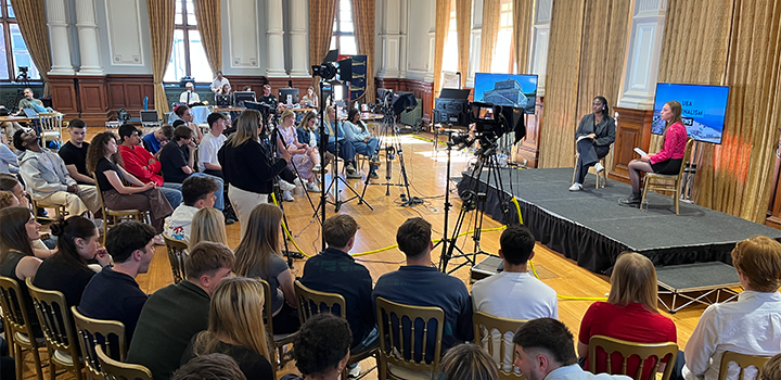 Live outside broadcast from Great Yarmouth Town Hall