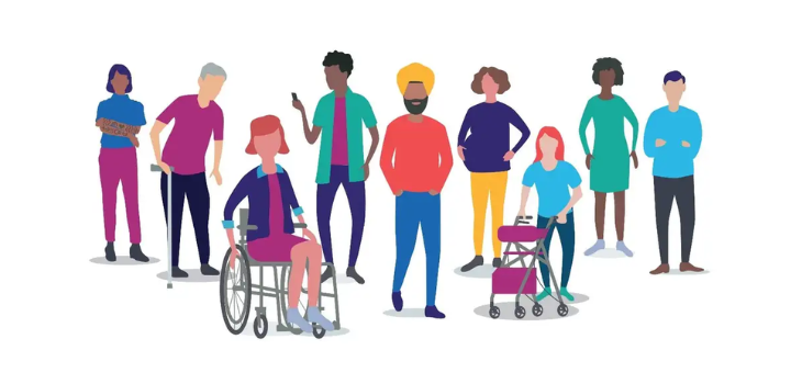 A graphic of a group of individuals