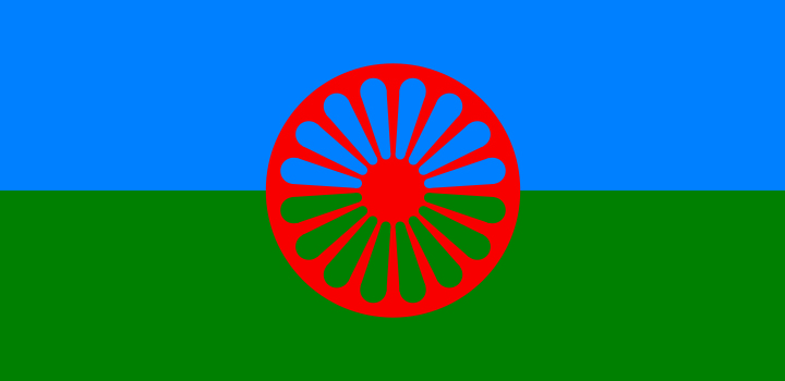 The flag of the Romani people