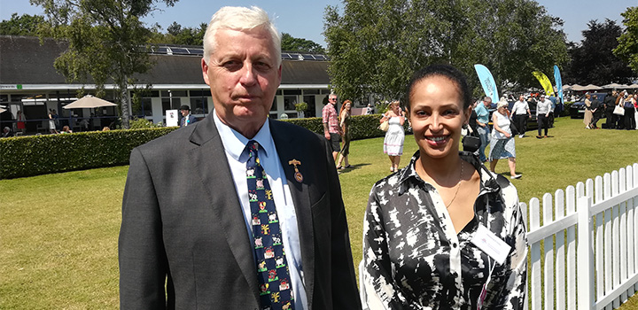 L-R: Poul Hoveson and Hileena Chole (credit: Dr Natasha Grist)