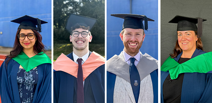 L-R: Zaafirah Haider, Fin Brown, Jamie Mather, Sherry Doran