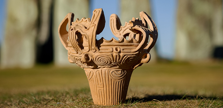 A Japanese flame pot.