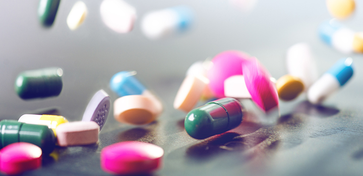 A selection of medication pills