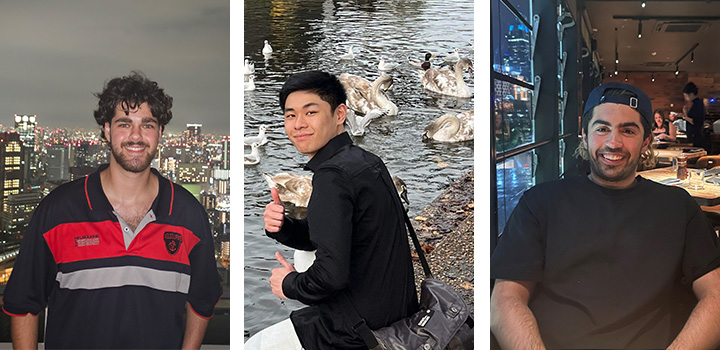 L-R: Axel Blitzman, Ace Lin, Lachlan Salvador