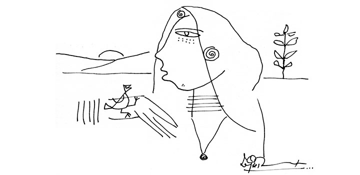 Abstract line drawing