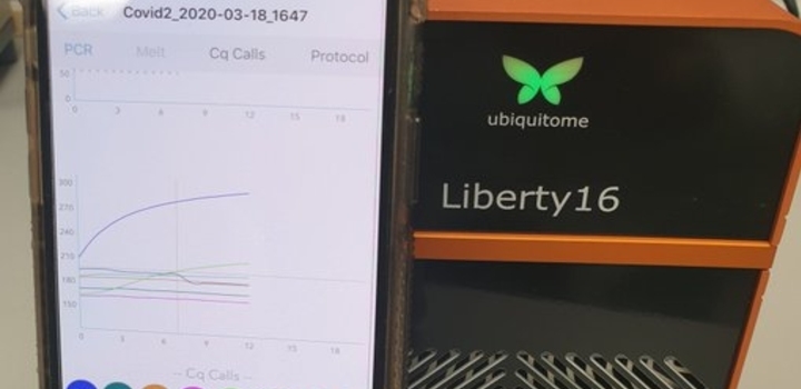 portable covid-19 test equipment with mobile phone