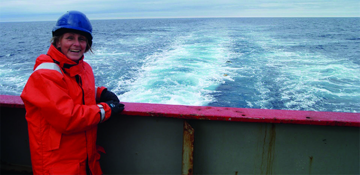 Karen Heywood at the Antarctic
