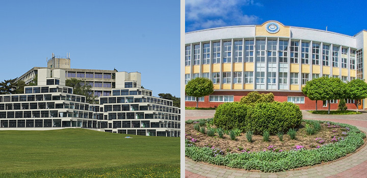 Left to right - UEA and PNU campus