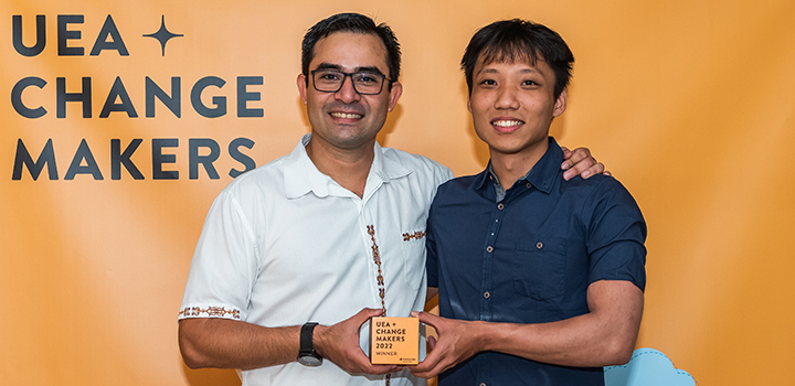 Change Makers winners Erwin Pardo Toledo and Fu Yu Tan