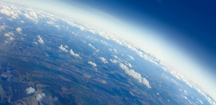 The Earth's stratosphere.