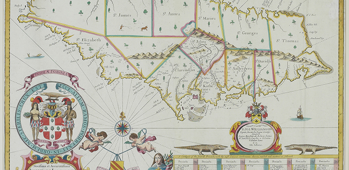 Map of Jamaica, created 1675