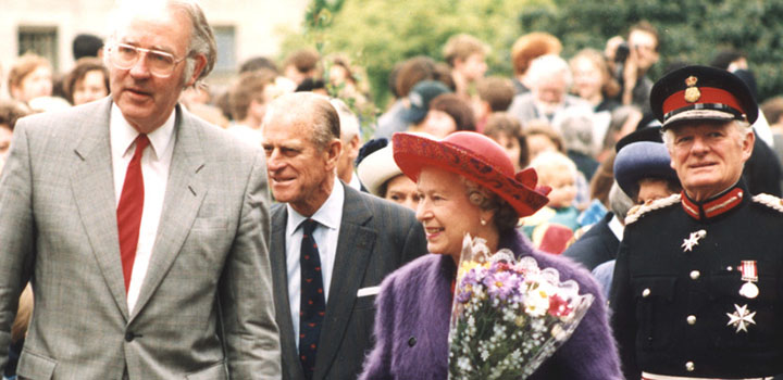Prince Philip at UEA campus
