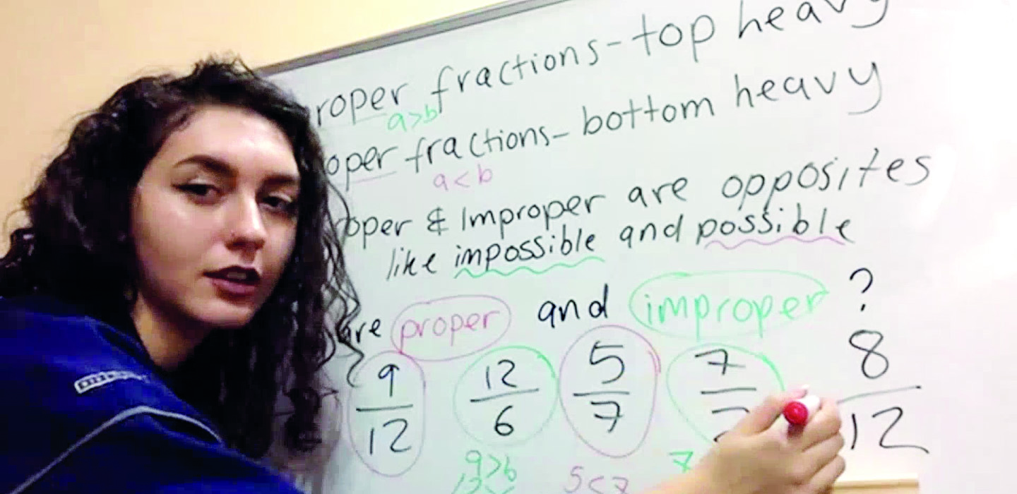 Gabriella Revach delivering a tutoring session